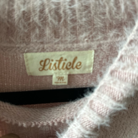 #48 LISTICLE ULTASOFT SEQUINS PLUSH TOP BLUSH PINK SIZE MEDIUM - Picture 6 of 9